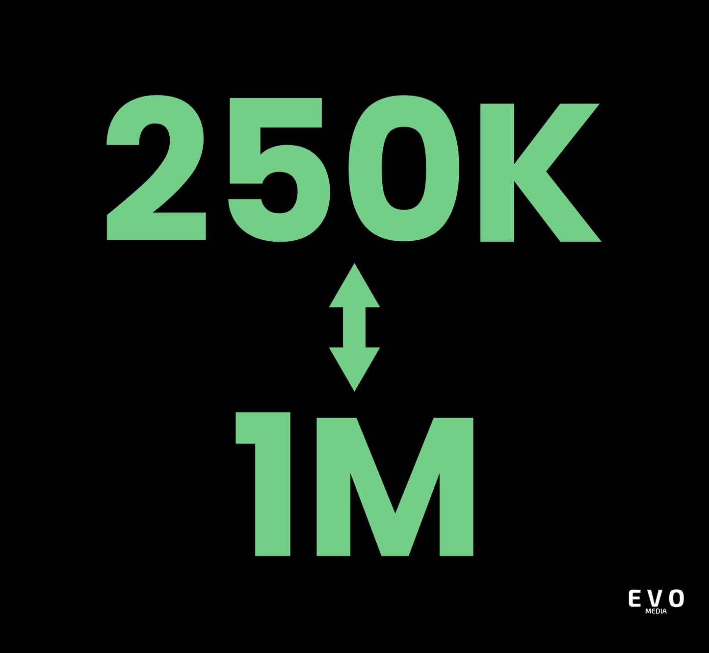 250K - 1M Package (EVO Media)